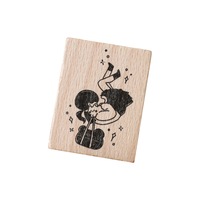 Creative Daily Life Girls Cat Decorative Wooden Rubber Diy Scrapbook Stamps Seals For Diary Planner Scrapbook Decoration