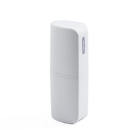 Creative Design Portable Brushing Cups Wash Cup Mugs Travel with Lid Three in One Cups Set GRAYWHITE COLOR