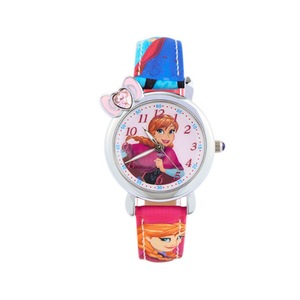 Creative Frozen Child Watch Aisha Princess Girl Waterproof Quartz Watch Suitable for Girls Primary School Students-Red