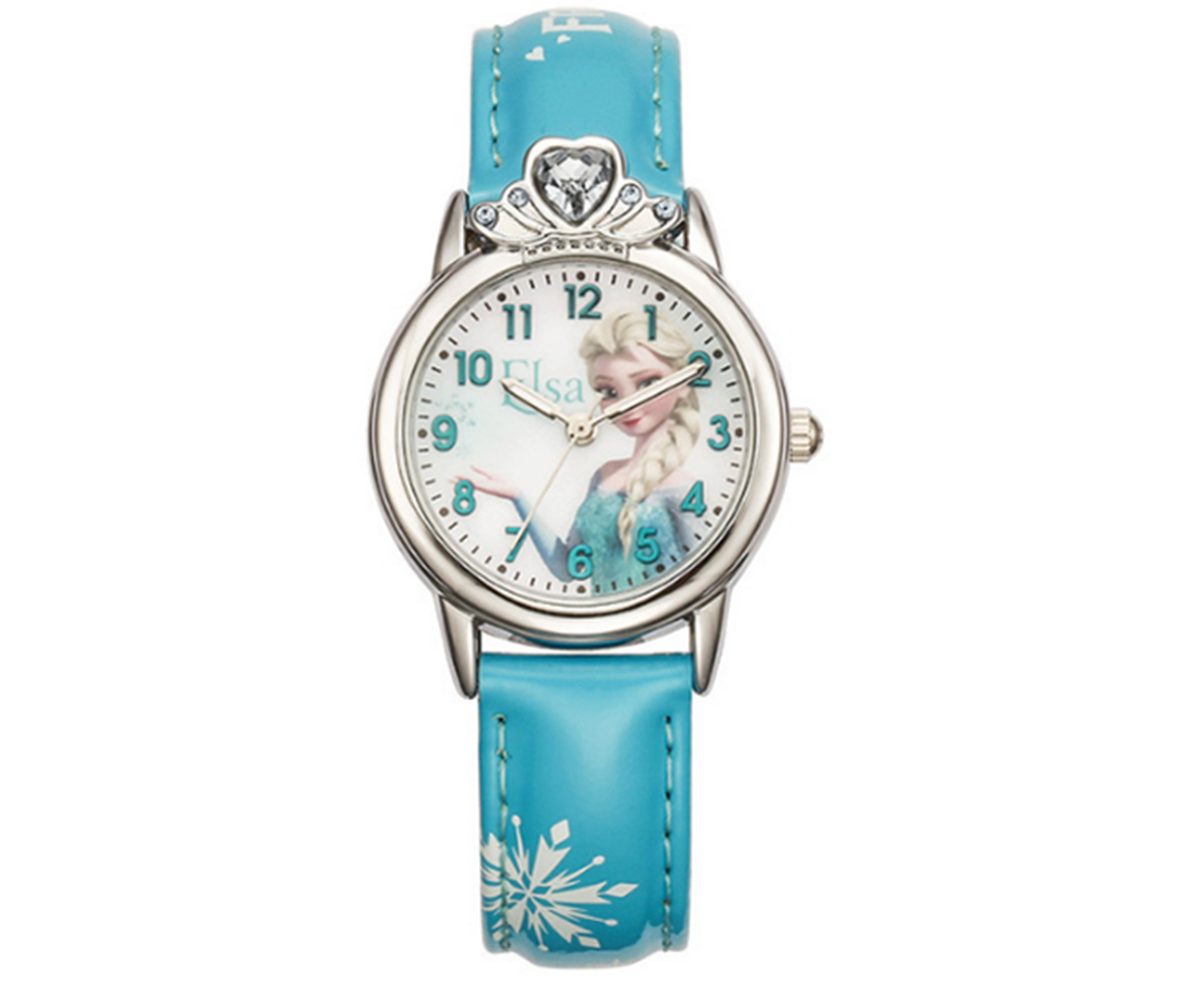 Creative Frozen Romance Watch Shiny Crown Princess Series Quartz Watch Suitable for Primary School Children-2