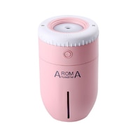 Creative Humidifier Mini Car Desktop Humidifier Can Add Fragrance Tablets Suitable for Office Bedroom-Pink