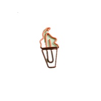 Creative Kawaii carrot ice cream Shaped Mini Paper Clips Clear Binder Clips Photos Tickets Notes Letter Paper Clip Stationery