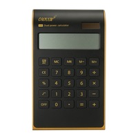 Creative Portable Ultra-thin Gold Frame Calculator Solar Energy Caculator Stationery Set