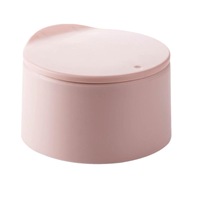 Creative Table Top Small Trash Can with Spring Lid Office Mini Dustbin Desktop Trash Bin Sundries Box Waste Basket Garbage Cans