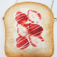 Creative Toasted Bread Shape Shoulder Women Girl Messenger Crossbody Phone Bag for Cell Phone 1 COLOR