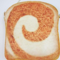 Creative Toasted Bread Shape Shoulder Women Girl Messenger Crossbody Phone Bag for Cell Phone 2 COLOR