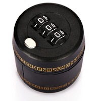 Creative Wine Whiskey Bottle Top Red Wine Stopper with Password BLACK