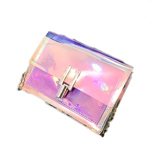 Crossbody Bags for Women 2021 New Trendy Small Square Bag Female Wild Messenger Transparent Jelly Chain Bag