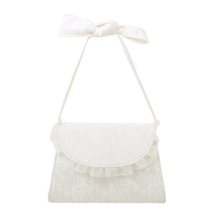 Crossbody Bags for Women Birthday Gifts Elegant Lace Mesh Women Shoulder Bag Korean Bow PU Lady Chain Crossbody Handbags