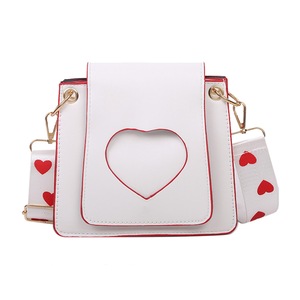Crossbody Bags for Women Birthday Gifts Hollow Love Heart Crossbody Bag Women PU Leather Fashion Flap Shoulder Handbag