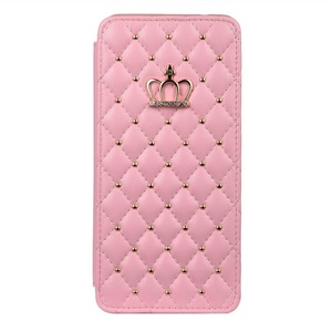 Crown Glitter For Samsung Galaxy Note10 Pro Case PU Leather Wallet Queen Case Flip Cover Mobile Phone Bag