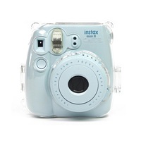 Crystal Camera Case With Adjustable Rainbow Shoulder Strap for Fujifilm Instax Mini 8 8+ 9 Instant Camera