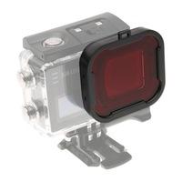 Cube Snap-on Dive Housing Lens Filter For SJCAM SJ6 (Red)