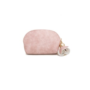 Cute Fashion Student Coin Purse Female Short Card Package Mini Fresh Coin Bag Simple Short Section Coin Purse-Pink