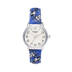 Cute Fashion Watch Girl Child Watch Waterproof Boy Watch Mickey Mouse Quartz Watch-Blue