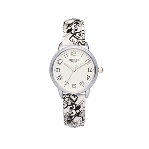 Cute Fashion Watch Girl Child Watch Waterproof Boy Watch Mickey Mouse Quartz Watch-White