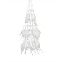 Cute Hanging Dreamcatcher Wind Chimes Pendant for Girl Room Decor Without light