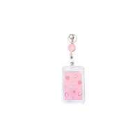 Cute Transparent Keychain Badge Holder Id Card Holder Retractable Key Chain
