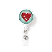 Design Retractable Nurse Badge Reel Clip Fashion Starry Sky Marble Pattern IC Name Card