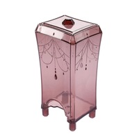 Desktop Cotton Pad Storage Box Plastic Transparent Box