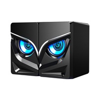 Desktop Laptop Audio Wired Home Desktop Office Power Amplifier Subwoofer Speaker with Lighting