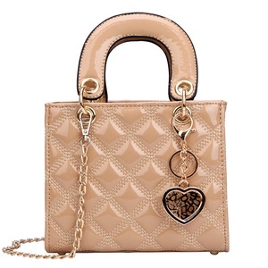 Diamond Stripe Tote Bag Fashion New Pu Leather Women Designer Handbag Chain Shoulder Bag Clutch Purse