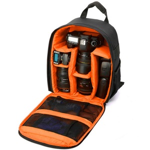 DSLR Camera Lens Storage Backpack Water-resistant Case Bag with Padded Bag