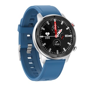 DT78 Full Touch Silicone Wristband Heart Rate BP BO2 Monitor Fitness Tracker Smart Watch BLUE COLOR