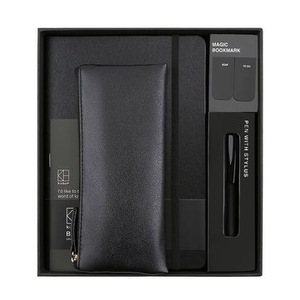 DTB2001 Business Gift Box A5 Notebook Ballpoint Pen Pencil Bag Bookmark Set Office School Stationery Set