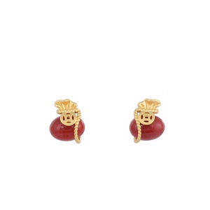 E09 Money Bag Earrings Niche Design Sense Female Ear Jewelry