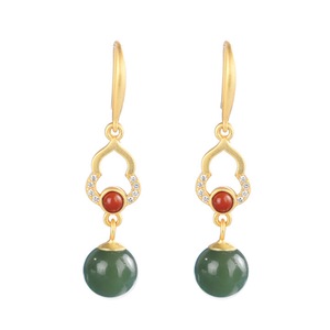 E35 Gourd Earrings Niche Design Sense Female Ear Jewelry