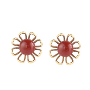 E45 Small Flower Earrings Niche Design Sense Female Ear Jewelry