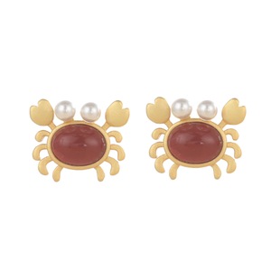E46 Crab Earrings Niche Design Sense Women Ear Jewelry