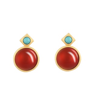 E57 Round Earrings Niche Design Sense Female Ear Jewelry