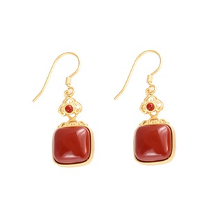E63 Square Earrings Niche Design Sense Women Ear Jewelry
