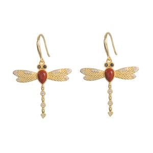 E70 Dragonfly Earrings Niche Stud Design Sense Women Ear Jewelry