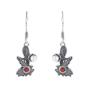 E72 Old Flower Earrings Niche Studs Design Sense Women Ear Jewelry