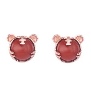 E74 Tiger Earrings Niche Stud Design Sense Women Ear Jewelry