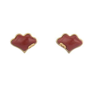 E76 Leaf Earrings Niche Stud Design Sense Female Ear Jewelry