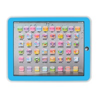 Educational Toys Dot Reading Machine English Early Education Machine IPAD Tablet Learning Machine for Children-Blue