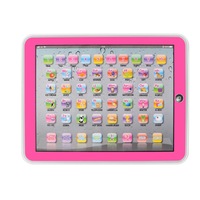 Educational Toys Dot Reading Machine English Early Education Machine IPAD Tablet Learning Machine for Children-Pink