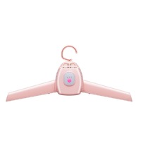 Electric Clothes Drying Racks Dryer Hanger Portable Electric Folding Clothes Household Mini Drying Rack Drying Machine-Pink