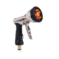 Electroplating Multifunctional High Pressure Water Gun Front Trigger Water Spray Gun Zinc Alloy Car Wash Water Spray Gun