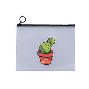Ellen Brook 1 Pieces School Office Stationery Lovely Cute Kawaii Creative PVC Envelope To Receive Bag Cactus Translucent Folder
