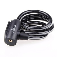 ET151 1500mm MTB Bike Lock Anti Theft Reflective With Holder Steel Saw Safety Cable Lock