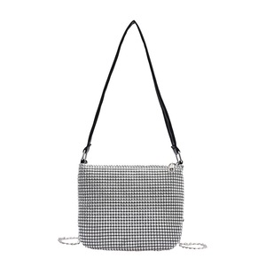 Evening Clutch Chain Elegant Crossbody Handbags Women Rhinestones Shoulder Bags Youth Ladies Simple Versatile Bag