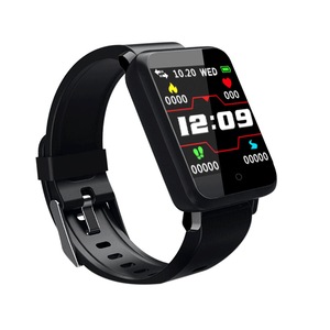 F1 1.44'' TFT Color Touch Screen IP67 Waterproof Smart Watch Blood Pressure Monitor Camera Remote Control Find Phone Function Fitness Sport Bracelet BLACK COLOR