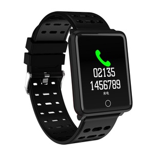 F3 1.44'' Color Touch Screen IP67 Waterproof Smart Watch Heart Rate Monitor Pedometer Fitness Smart Bracelet BLACK COLOR