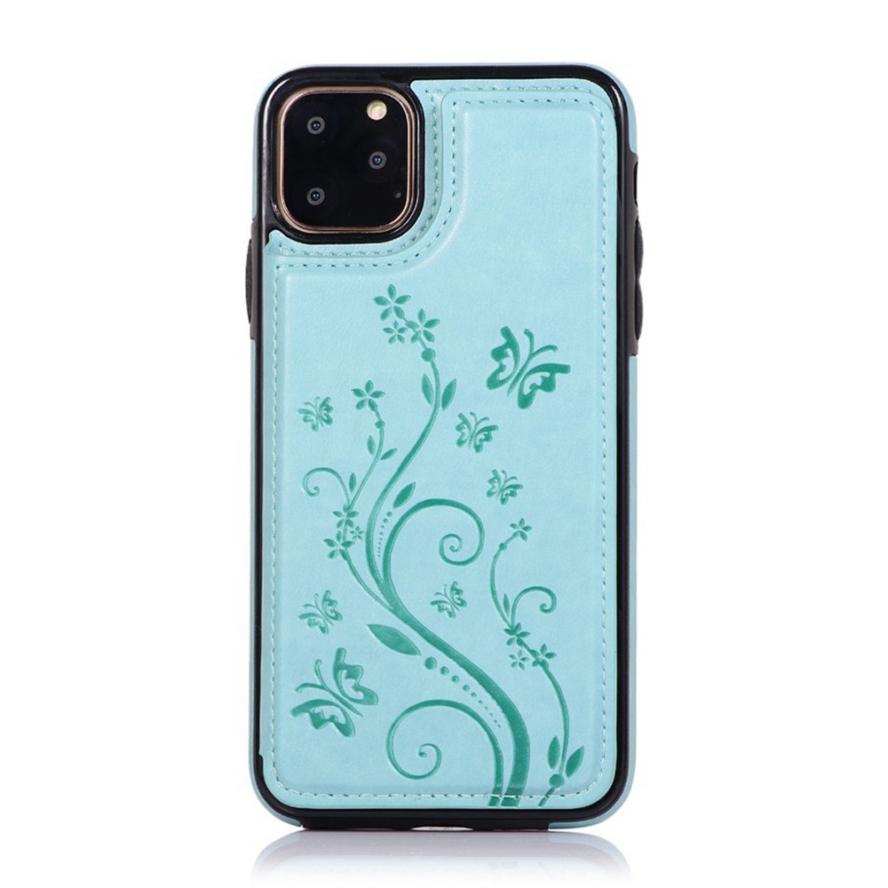 Fall Protection PU Leather Cover Case For IPhone XS Max Embossed Butterfly