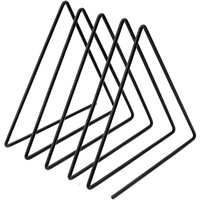 Fashion 4 Grid File Storage Shelf Nordic Wrought Triangle Iron Book Magazine Stand Desktop Holder Storage Accessories